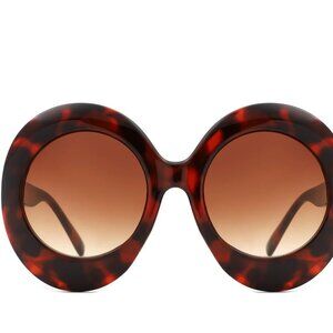 Oversized Oval Sunglasses (Tiger)